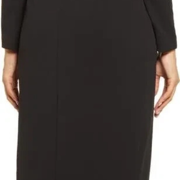 Nordstrom Eliza J Long Sleeve Tuxedo Maxi Gown Black Tie size 14 NWT - Picture 4 of 14